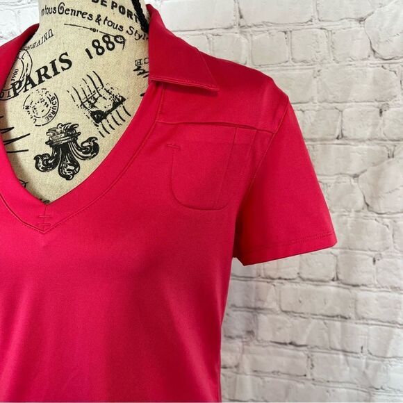 PGA Tour Golf Polo Women’s Size Medium Barbie Pink - Picture 3 of 7